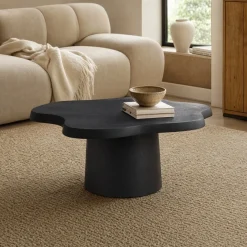 Lifestyle Salontafel Newton Zwart Ø90cm