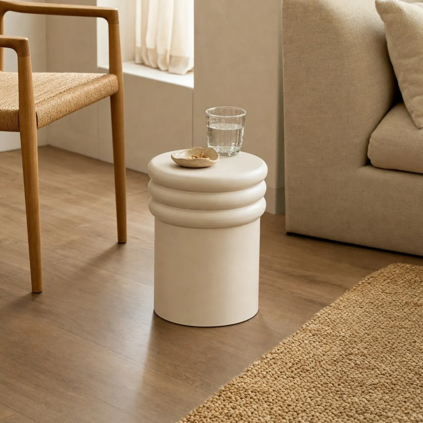 Lifestyle Salontafel Riff Ecru S 30cm