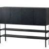 Lifestyle Sidetable Dawson Zwart 145x107cm
