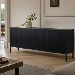 Lifestyle Tv-meubel Dawson Zwart 145cm