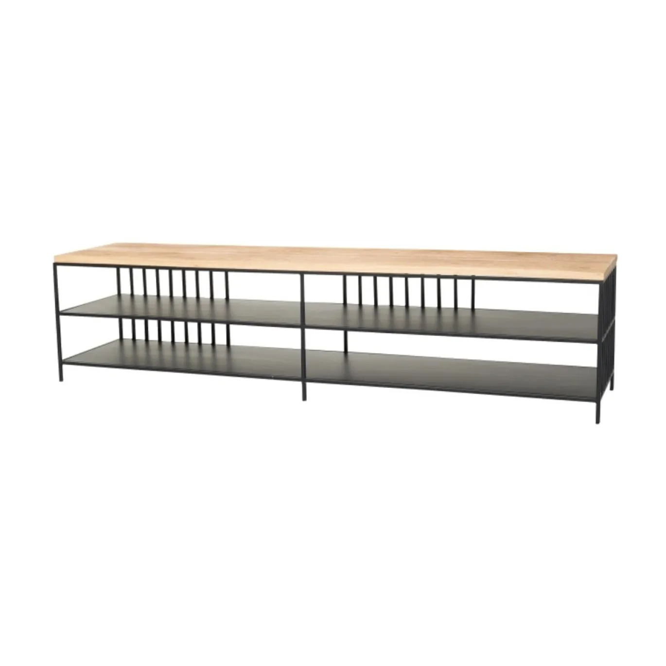 Lifestyle Tv-meubel Seattle Zwart/Eiken 160cm