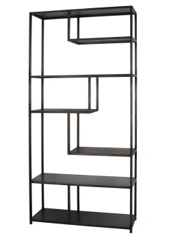 Lifestyle Vakkenkast Arizona Zwart 100x213cm