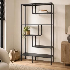 Lifestyle Vakkenkast Arizona Zwart 100x213cm