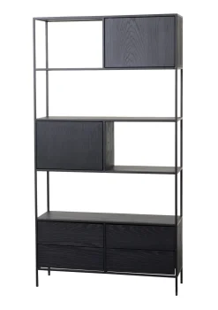 Lifestyle Wandkast Imperial Zwart 100x190cm