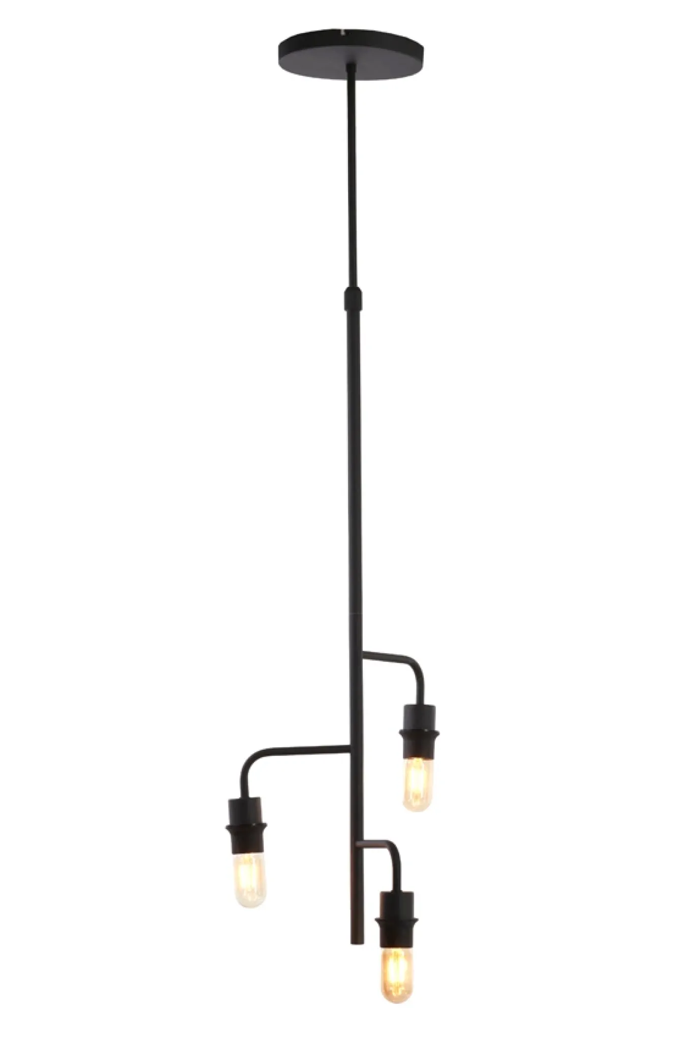 Light & Living Armatuur Edisa 3-Lichts Mat Zwart