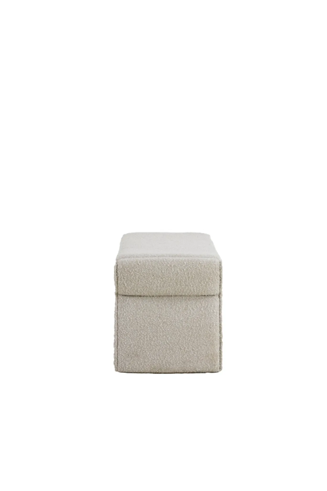 Light & Living Bankje Nafya Bouclé Crème 119cm