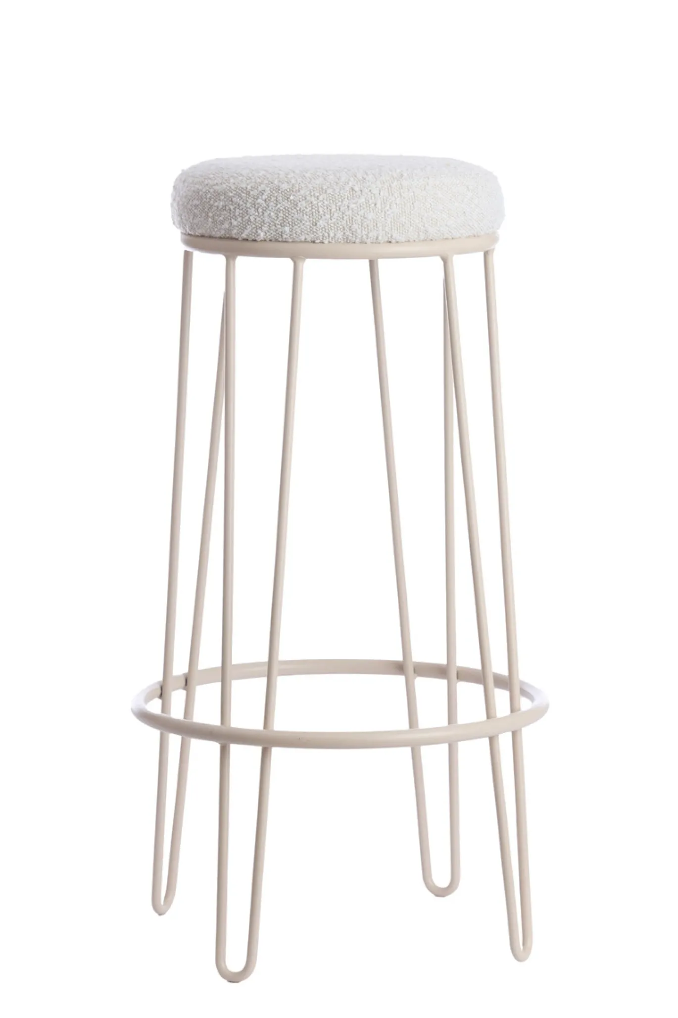 Light & Living Barkruk Alice Bouclé Crème
