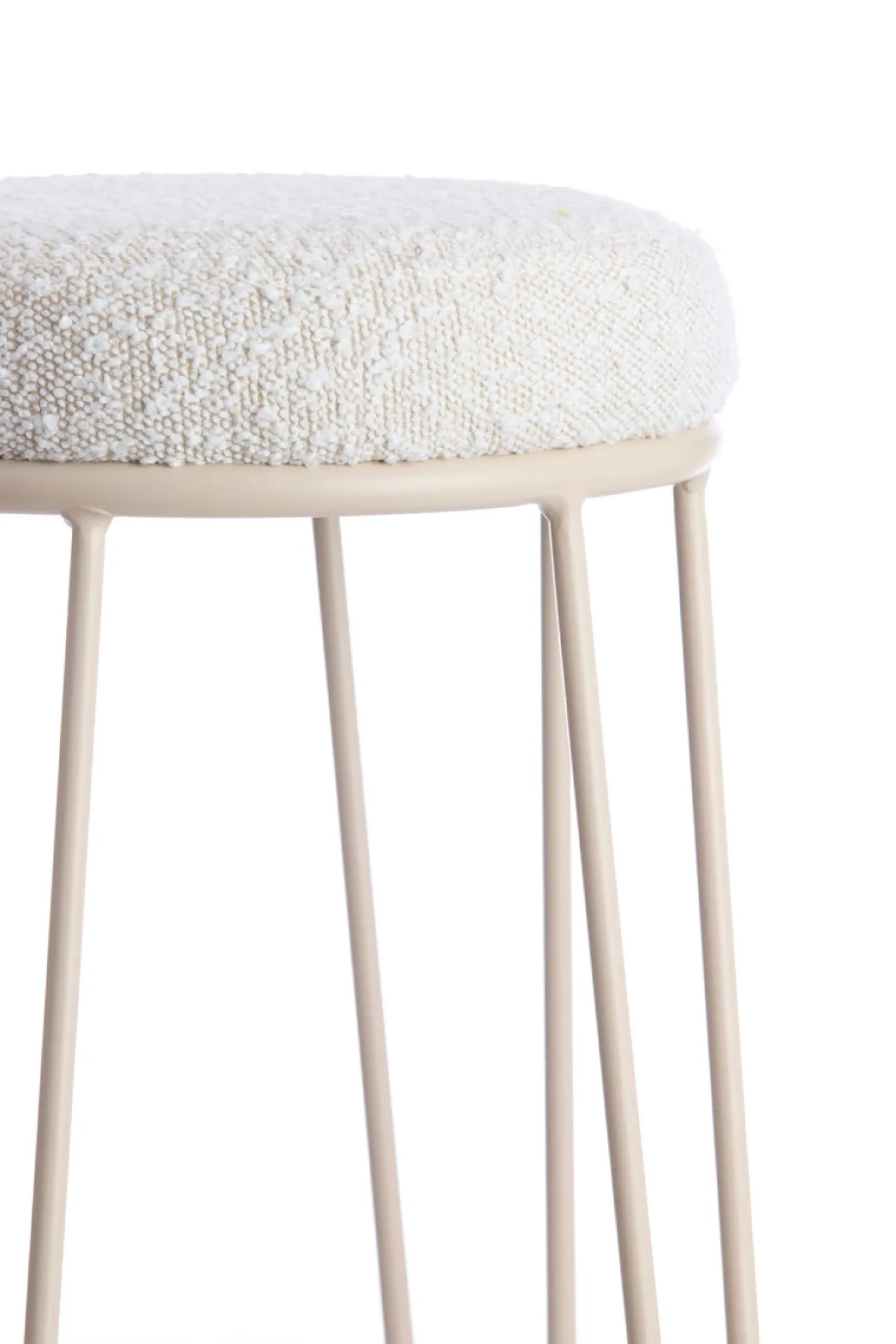 Light & Living Barkruk Alice Bouclé Crème