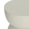 Light & Living Bijzettafel Azalio Mangohout Crème Ø35cm