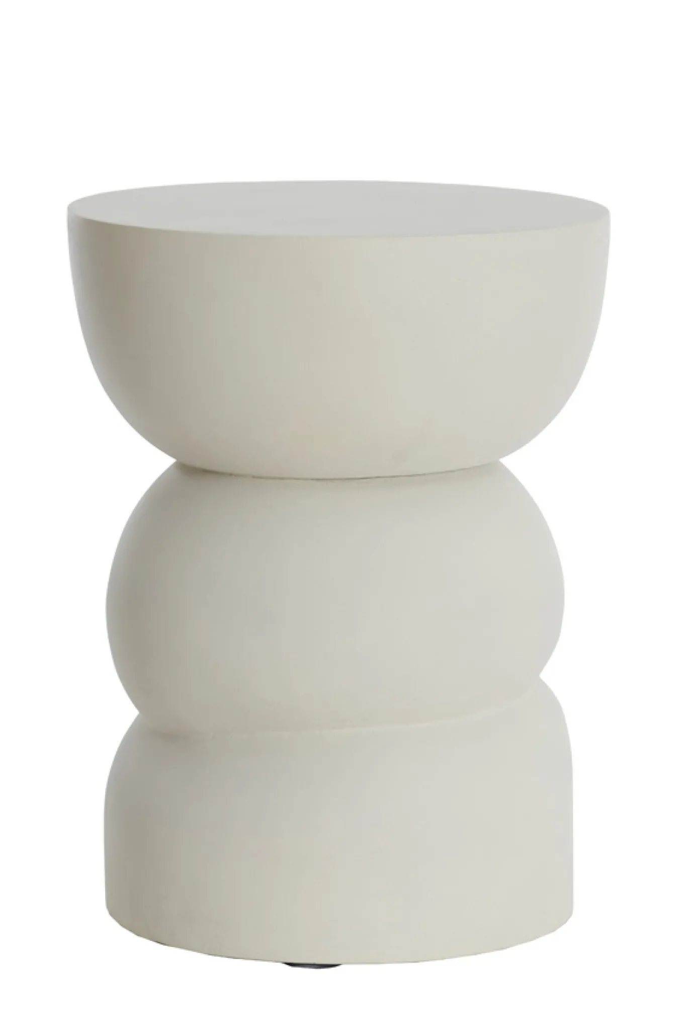 Light & Living Bijzettafel Azalio Mangohout Crème Ø35cm