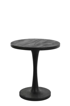 Light & Living Bijzettafel Bicaba Hout Zwart Ø50cm