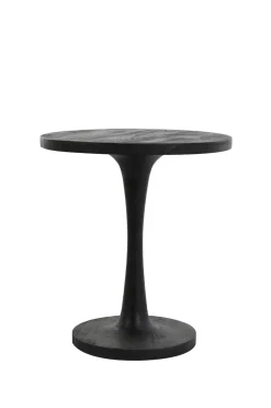 Light & Living Bijzettafel Bicaba Hout Zwart Ø50cm