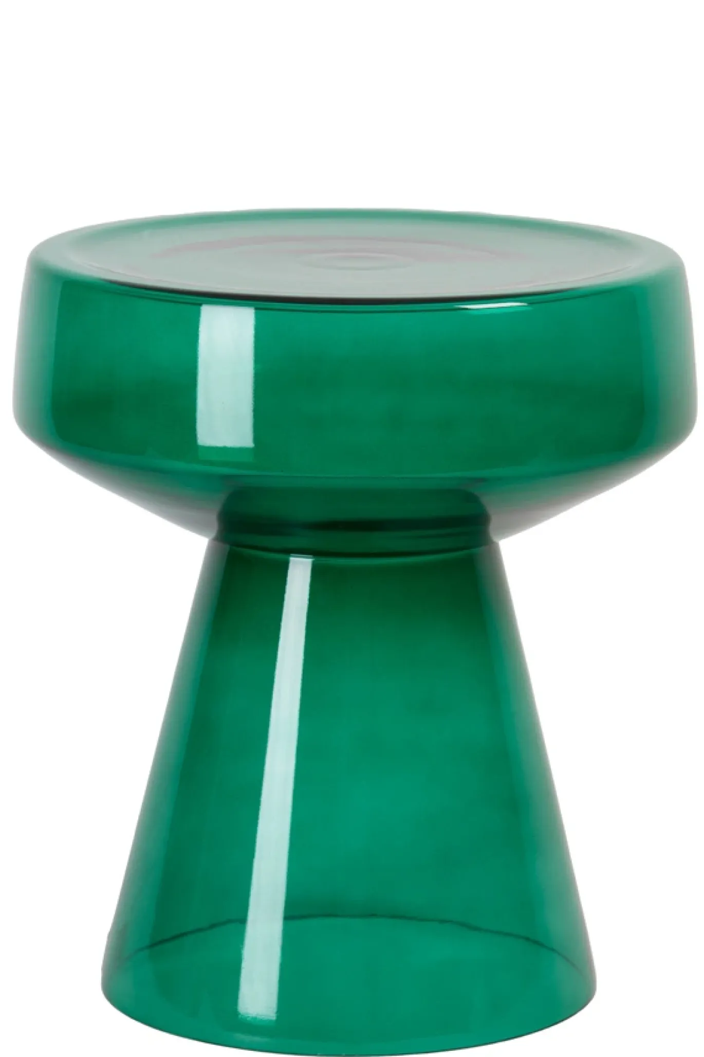 Light & Living Bijzettafel Dakwa Glas Groen Ø37cm
