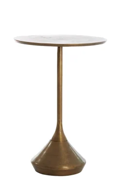 Light & Living Bijzettafel Dimphy Antiek Brons Ø35cm