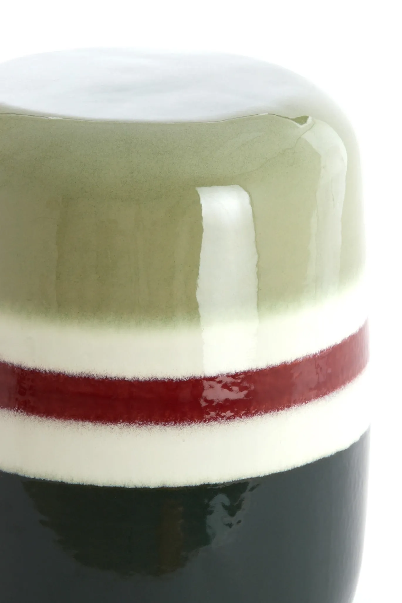 Light & Living Bijzettafel Franca Groen/Aubergine Ø34cm