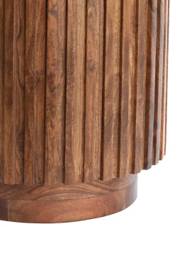 Light & Living Bijzettafel Kiyose Walnoot Ø33cm