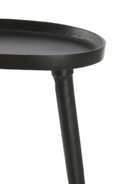 Light & Living Bijzettafel Lienz Mat Zwart S