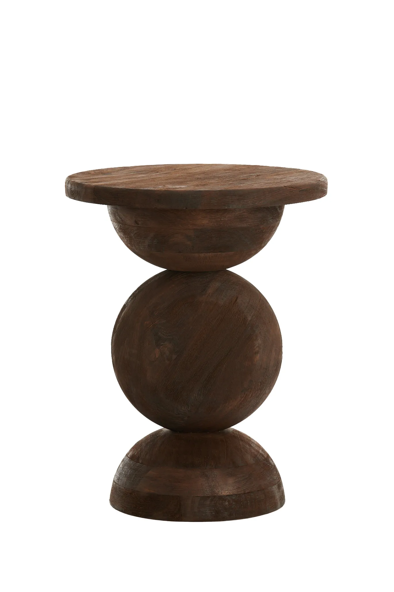 Light & Living Bijzettafel Mirto Walnoot Ø40cm