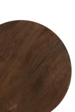 Light & Living Bijzettafel Mirto Walnoot Ø40cm