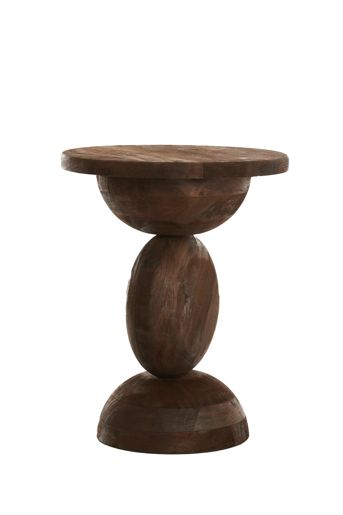 Light & Living Bijzettafel Mirto Walnoot Ø40cm