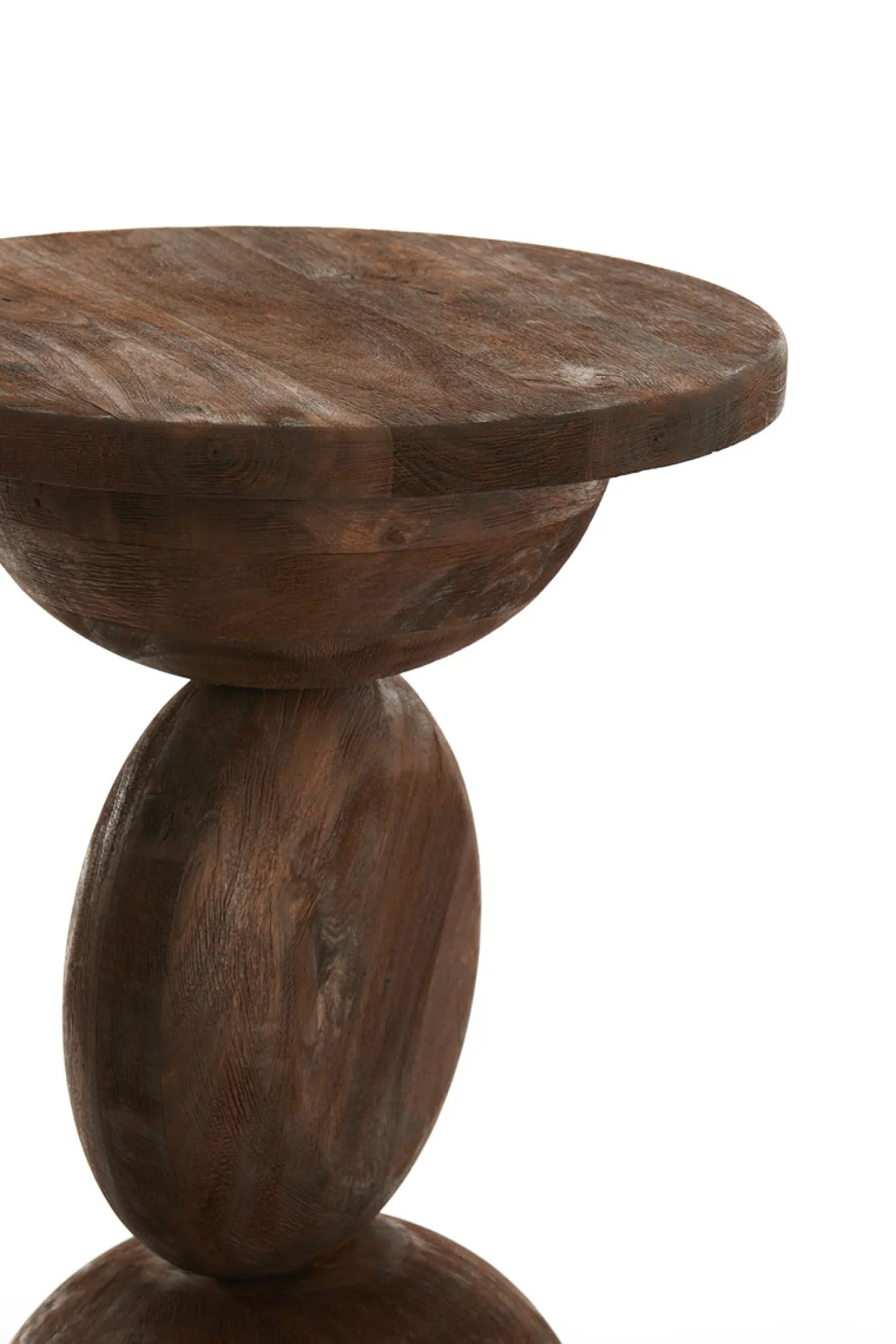 Light & Living Bijzettafel Mirto Walnoot Ø40cm