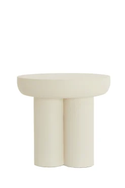 Light & Living Bijzettafel Mizuho Crème Ø50cm