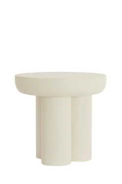 Light & Living Bijzettafel Mizuho Crème Ø50cm