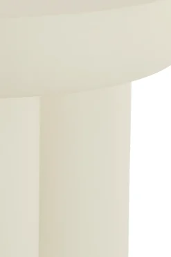 Light & Living Bijzettafel Mizuho Crème Ø50cm