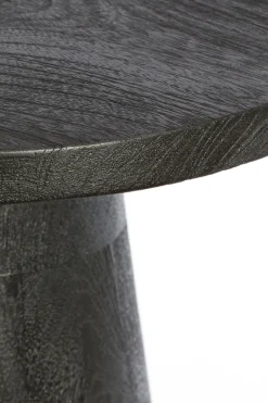 Light & Living Bijzettafel Paxos Mat Zwart Ø45cm