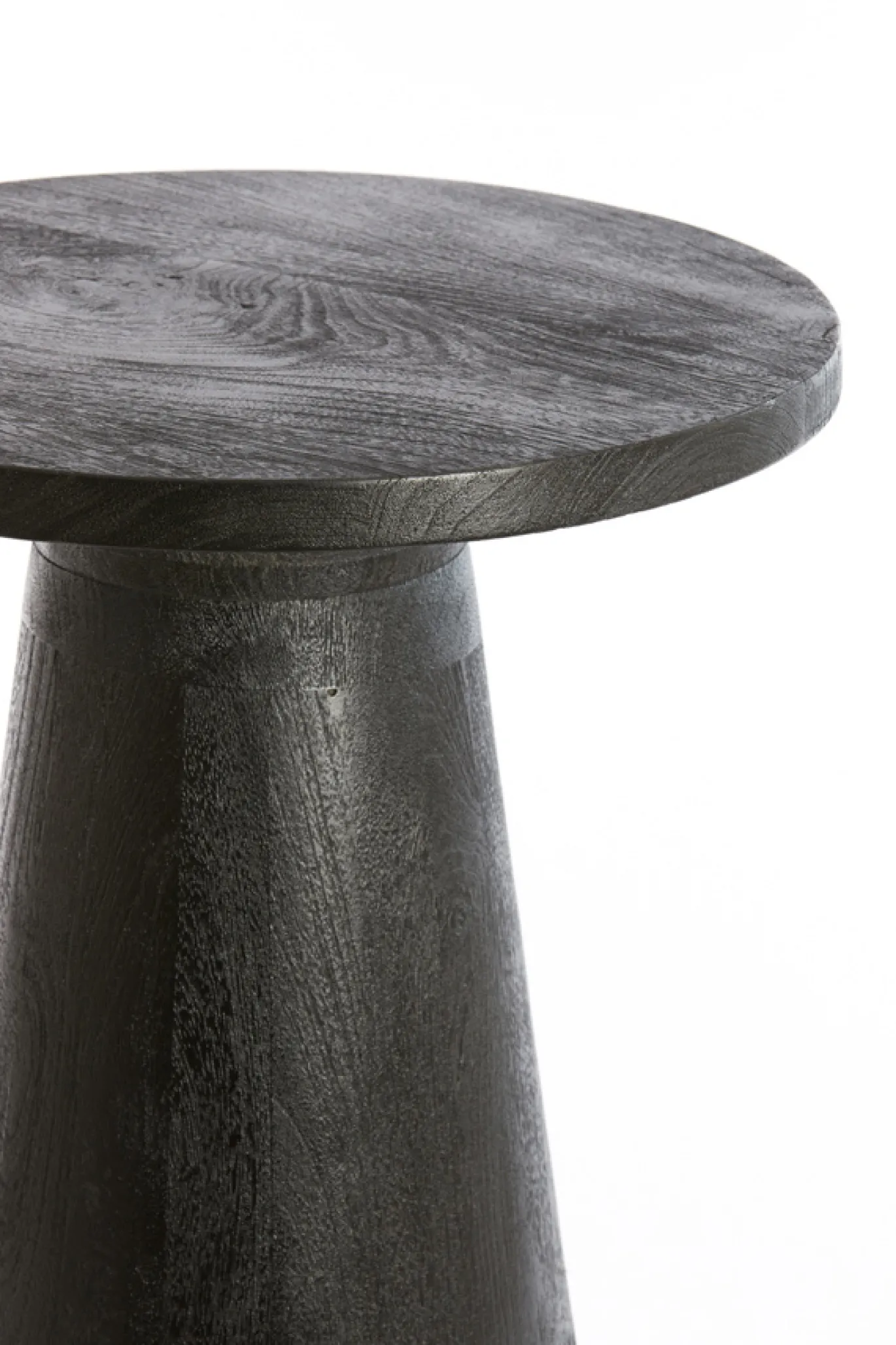 Light & Living Bijzettafel Paxos Mat Zwart Ø45cm