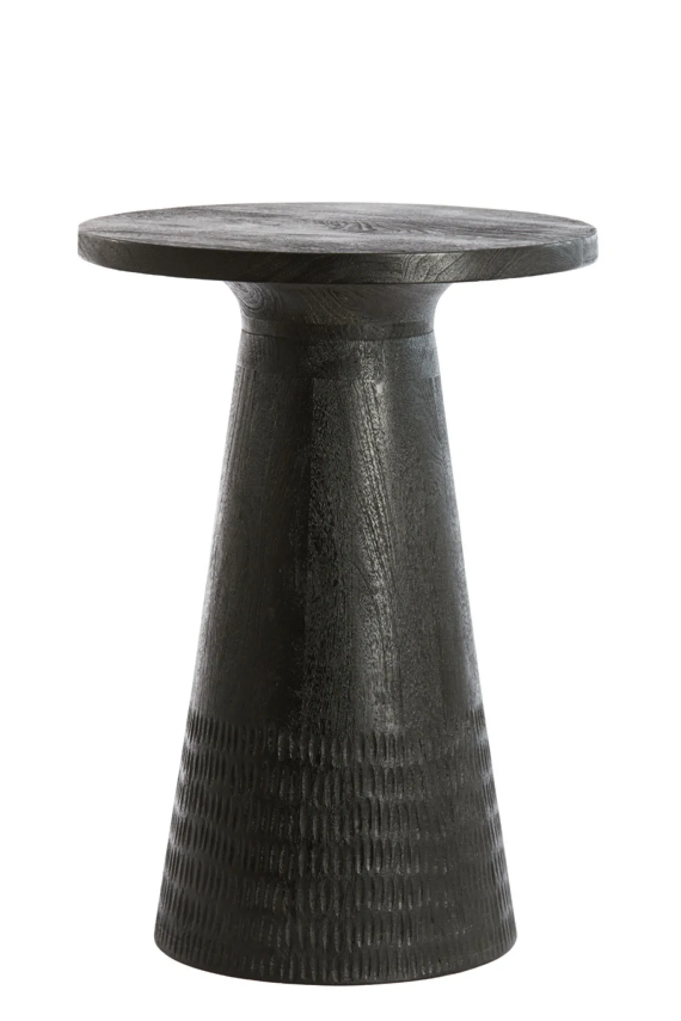 Light & Living Bijzettafel Paxos Mat Zwart Ø45cm