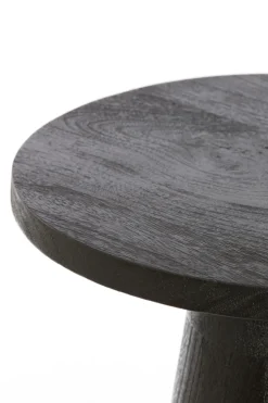 Light & Living Bijzettafel Paxos Mat Zwart Ø45cm