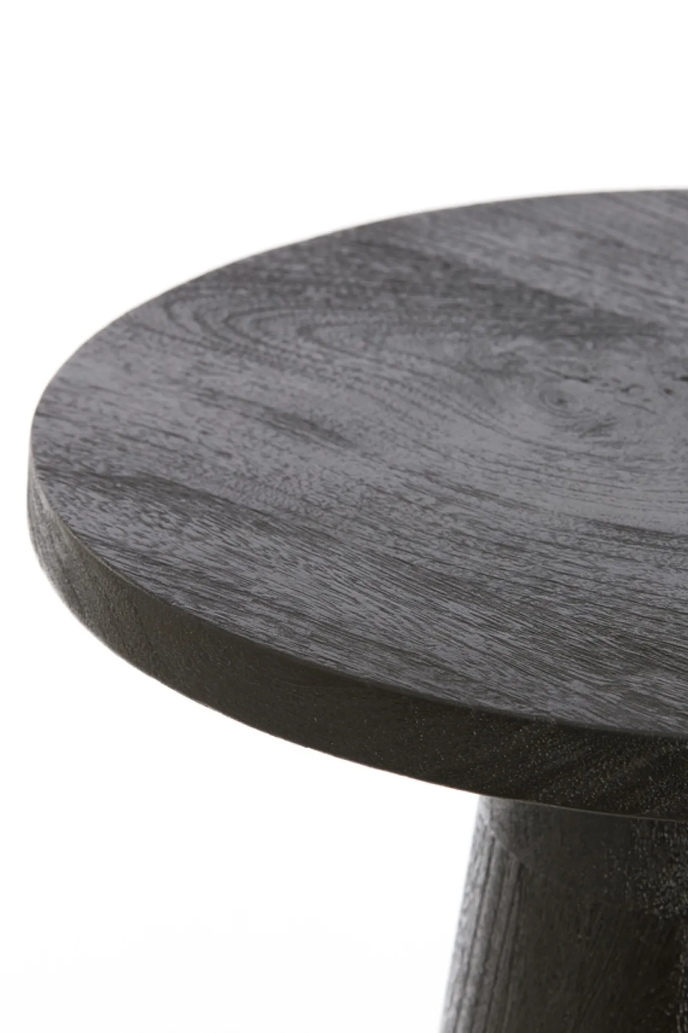 Light & Living Bijzettafel Paxos Mat Zwart Ø45cm
