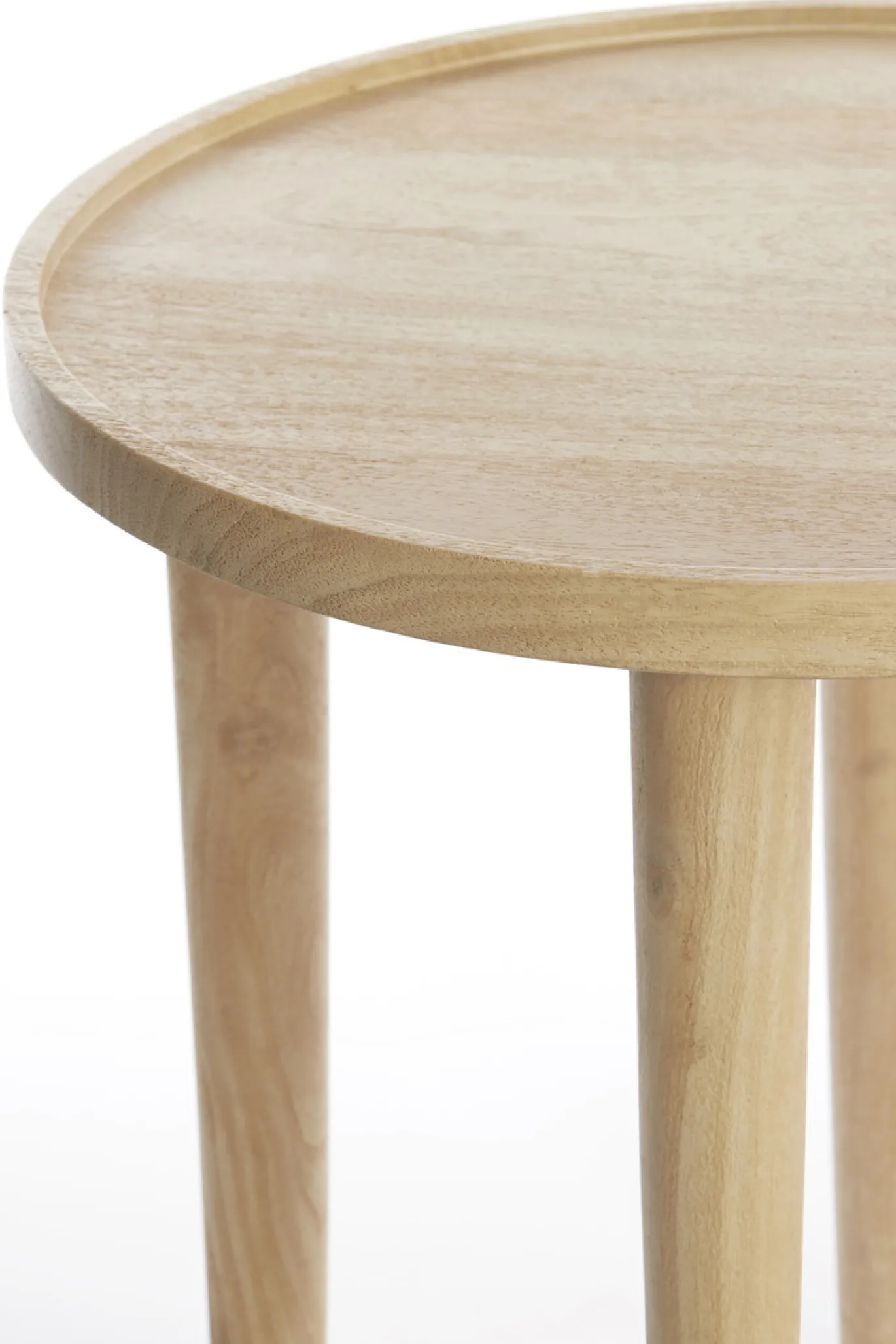 Light & Living Bijzettafel Qiano Mangohout Ø45cm