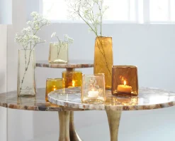 Light & Living Bijzettafel Rickerd Agaat Geel Ø48cm