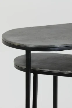 Light & Living Bijzettafel Set van 2 Bocov Antiek Lood 53x26cm