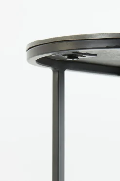 Light & Living Bijzettafel Set van 2 Bocov Antiek Lood 53x26cm