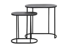 Light & Living Bijzettafel Set van 2 Bocov Antiek Lood 53x26cm