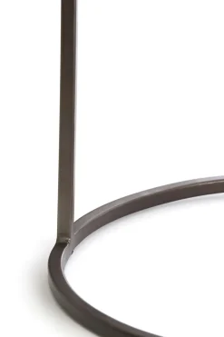 Light & Living Bijzettafel Talca Set van 2 Donkerbruin Ø41+Ø49cm