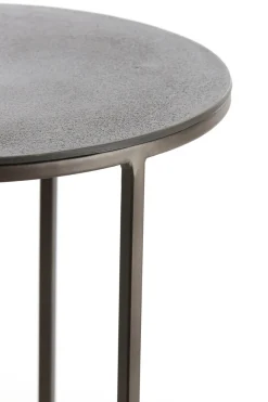 Light & Living Bijzettafel Talca Set van 2 Donkerbruin Ø41+Ø49cm