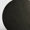 Light & Living Bijzettafel Torir Mangohout Mat Zwart Ø40cm