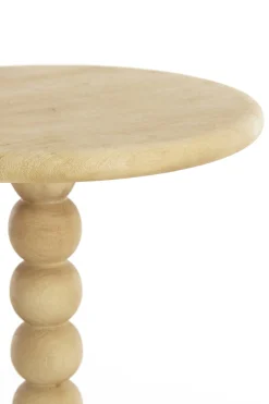 Light & Living Bijzettafel Veglio Mat Naturel Ø35cm