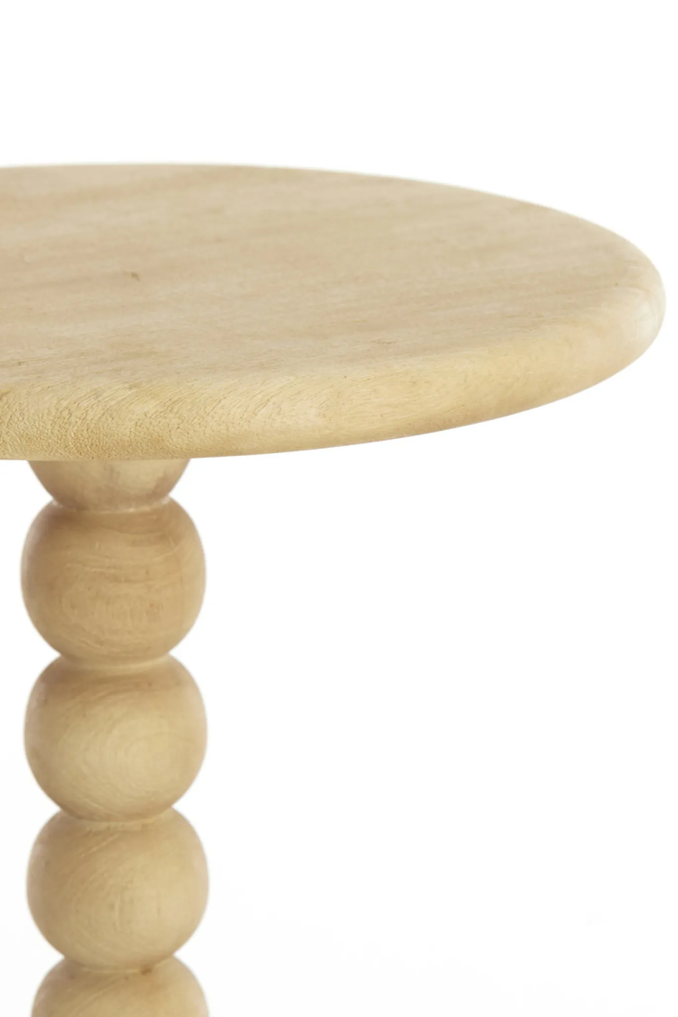 Light & Living Bijzettafel Veglio Mat Naturel Ø35cm