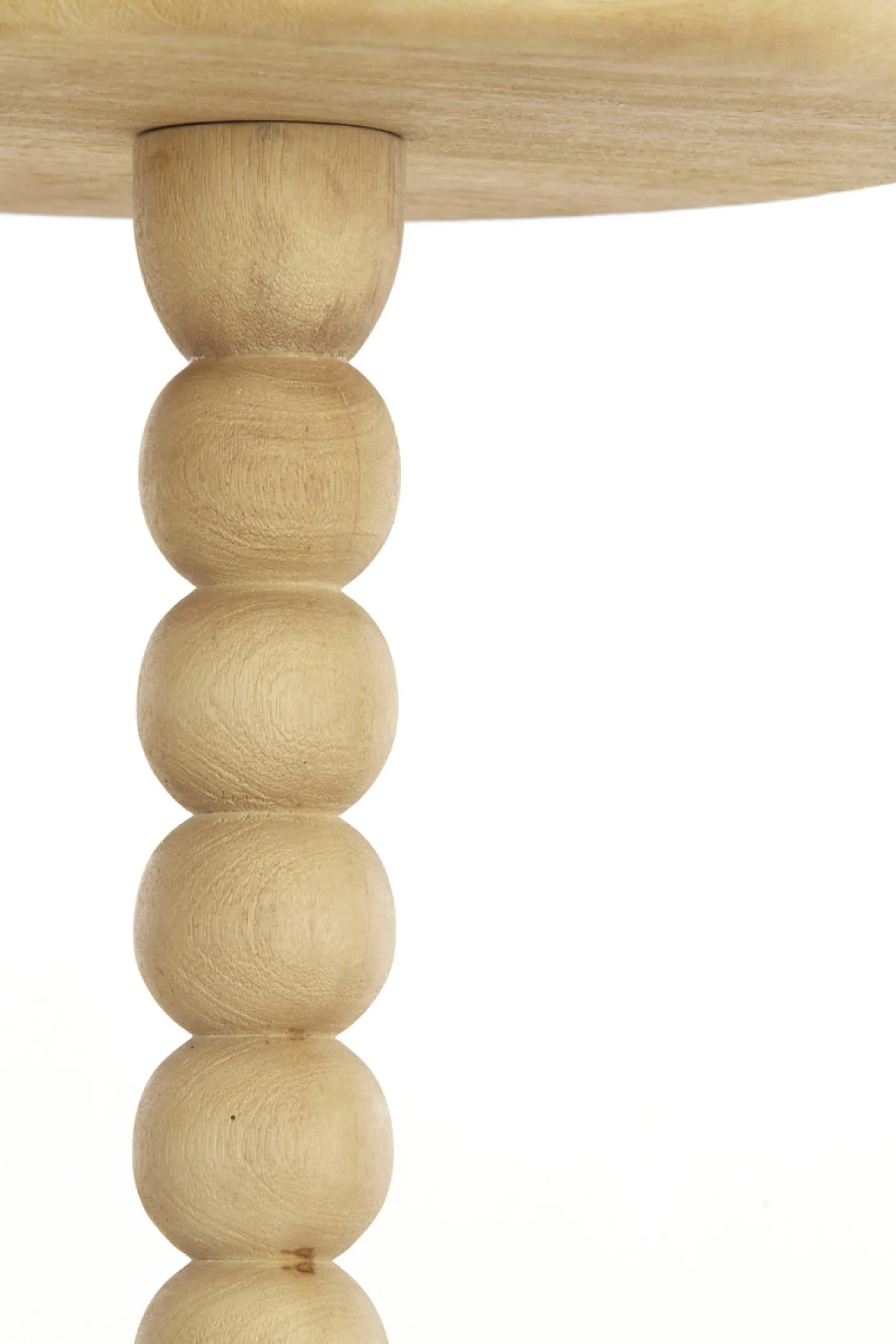Light & Living Bijzettafel Veglio Mat Naturel Ø35cm
