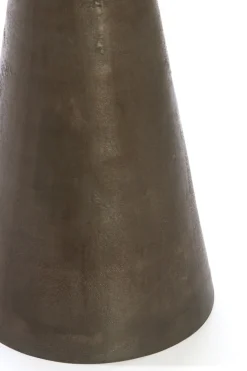 Light & Living Bijzettafel Ynez Marmer Donkerbruin Ø36cm