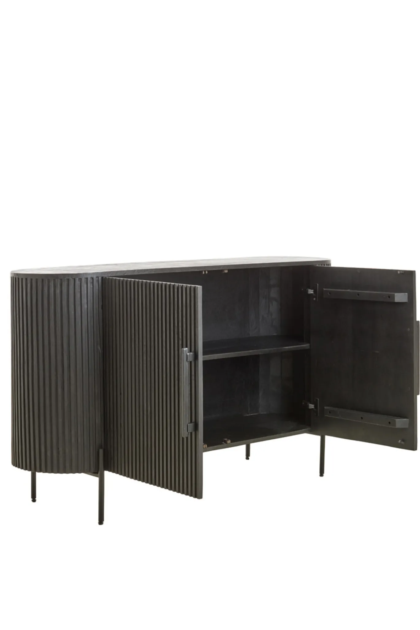 Light & Living Dressoir Dumosi Zwart 140cm
