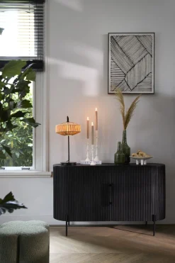 Light & Living Dressoir Dumosi Zwart 140cm