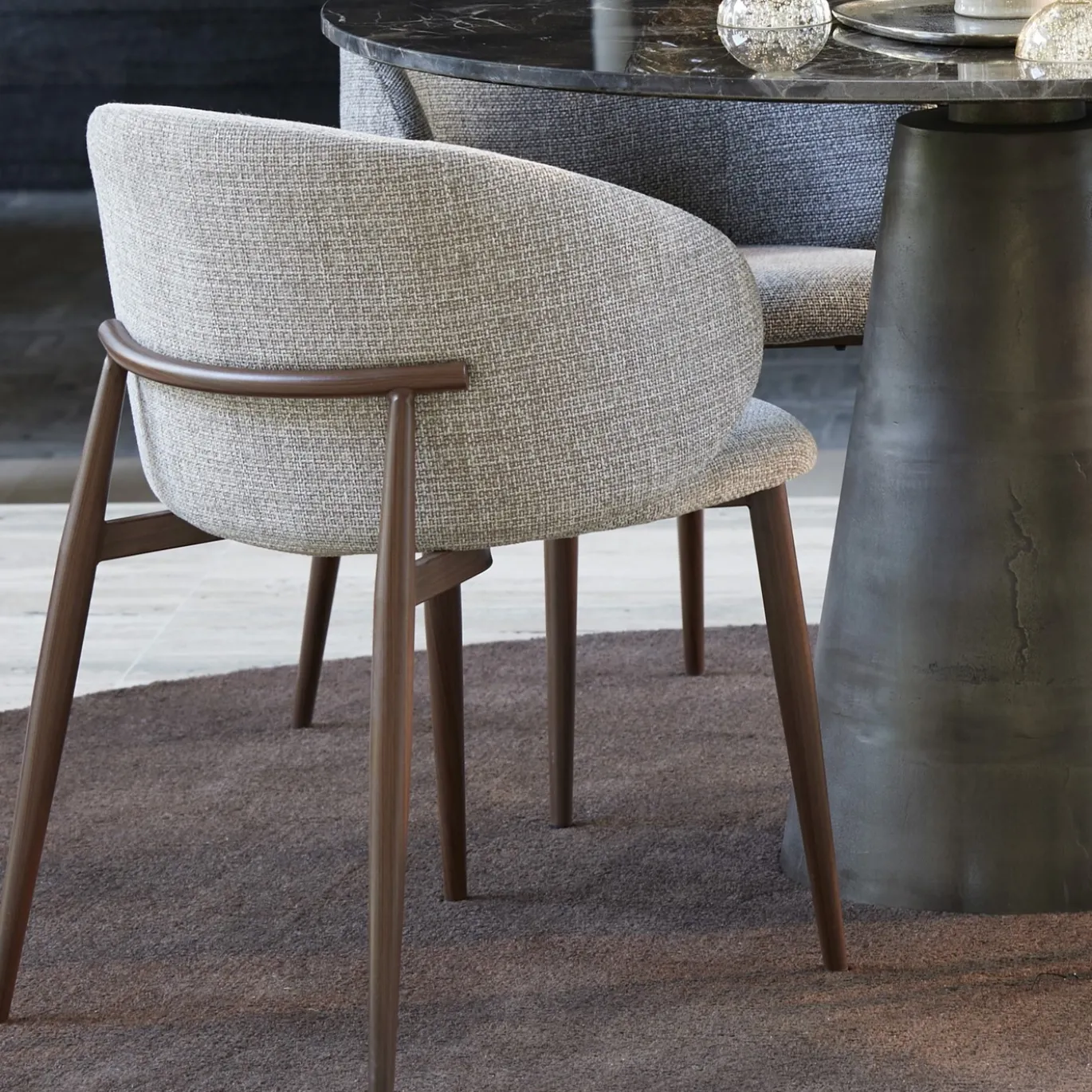Light & Living Eetkamerstoel Aluko Lichtbruin