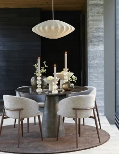 Light & Living Eetkamerstoel Aluko Lichtbruin
