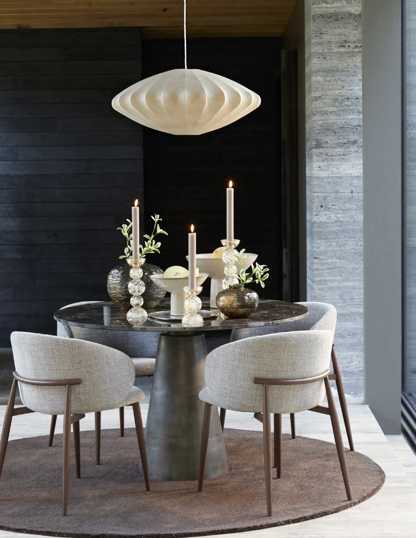 Light & Living Eetkamerstoel Aluko Lichtbruin